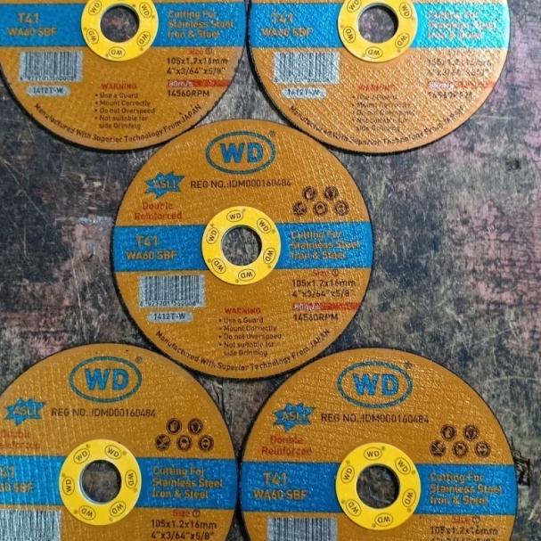 1 kotak isi 20 potong wd besi mata gerinda potong wd isi 20 pcs Ori