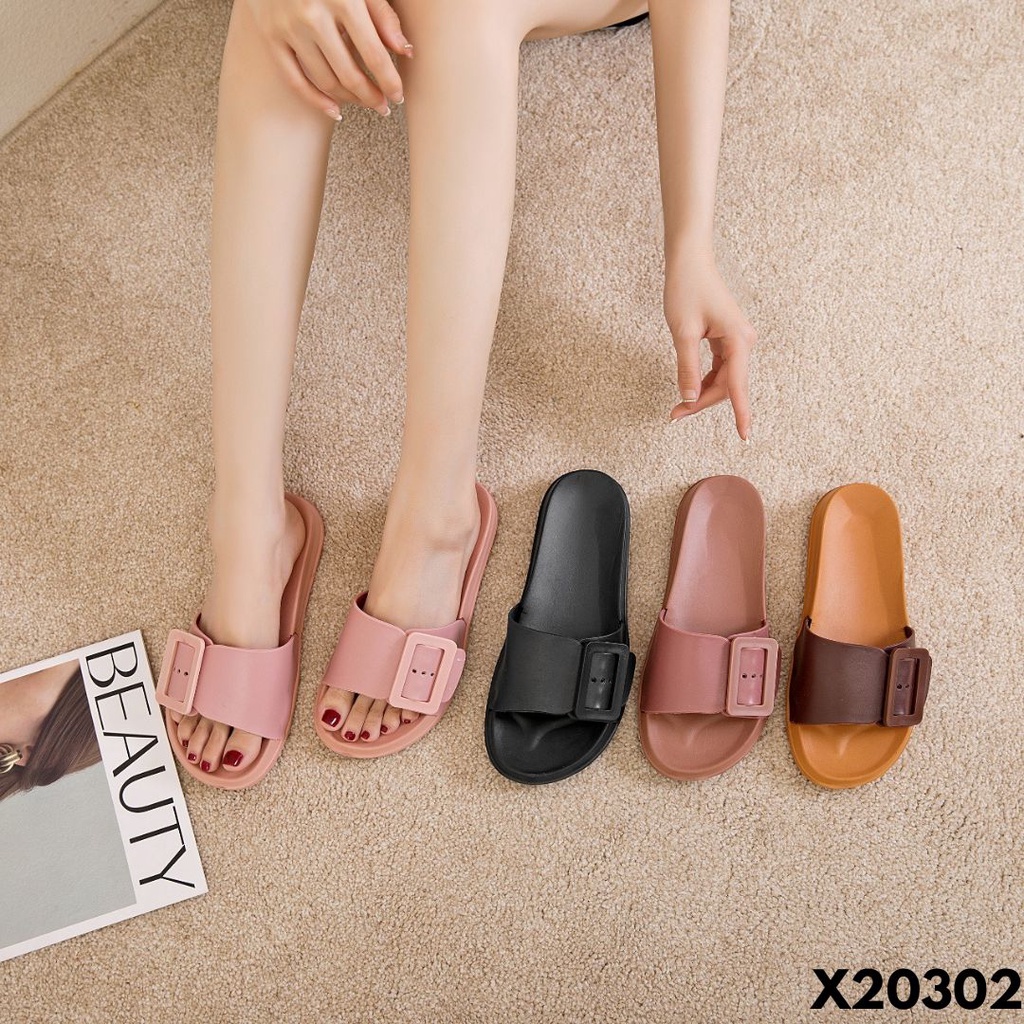 SANDAL SELOP WANITA WANITA DIPAKAI HARIAN KE MALL MARKET COMFY BAHAN RUBBER BERKUALITAS IMPORT 20302