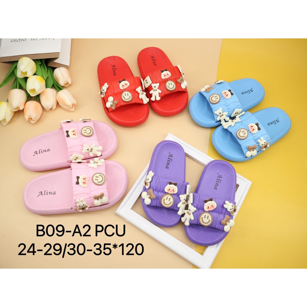 SANDAL JELLY ANAK MERK  ALINA B09-A2 SELOP  - SANDAL SELOP ANAK PEREMPUAN............