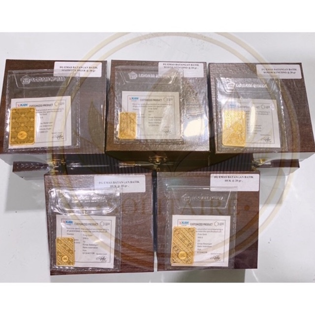NEW LM Antam Batik Seri 3 Bokor Kencono/ Srimanganti/ Mahkota Siger / Huk 10Gr & 20 Gram