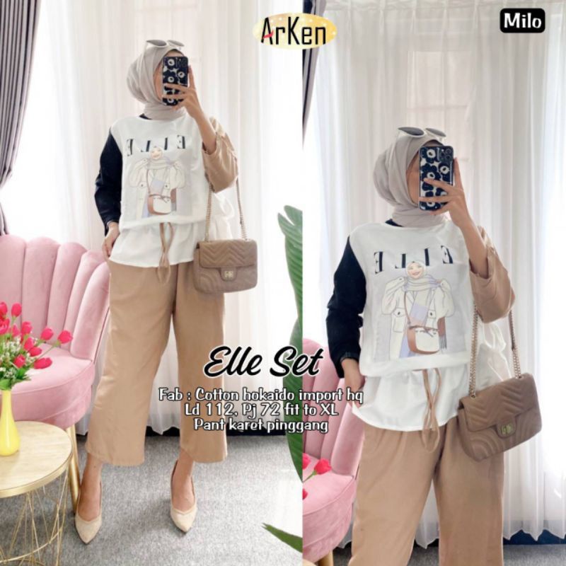 ELLENA SET | SETELAN CELANA HALUS ADEM NYAMAN DI PAKAI TERMURAH