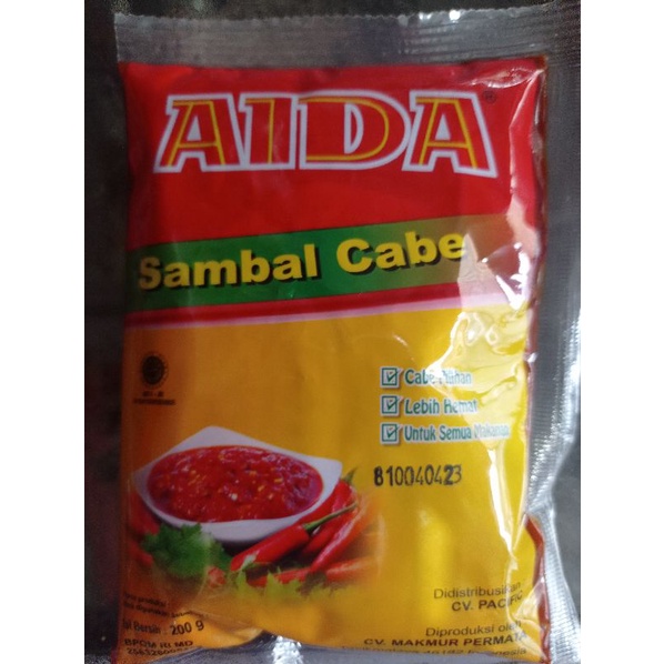 SAMBEL CABE AIDA 200 GRAM / CHILE OIL / AIDA / LIBAN FOOD