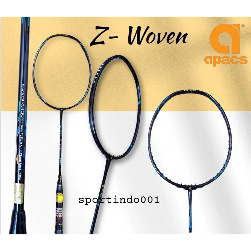 Raket Badminton APACS Z WOVEN Original Malaysia 35 Lbs