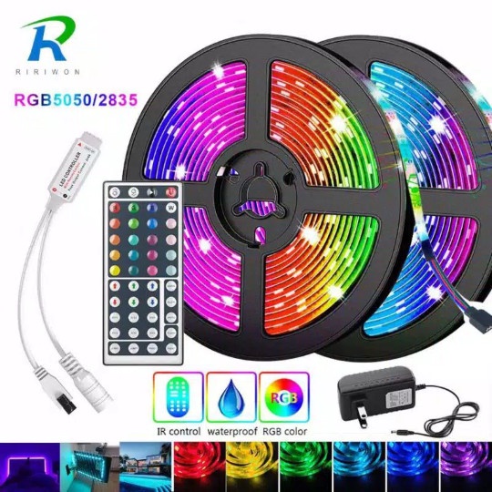 Led Strip Light 5050 Rgb Smd 2835 Fleksibel 5M 10M 15M Dengan Remote