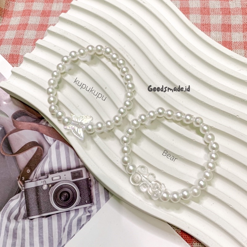 PEARL BRACELET BROKENWHITE/GELANG MUTIARA KUPU BEAR