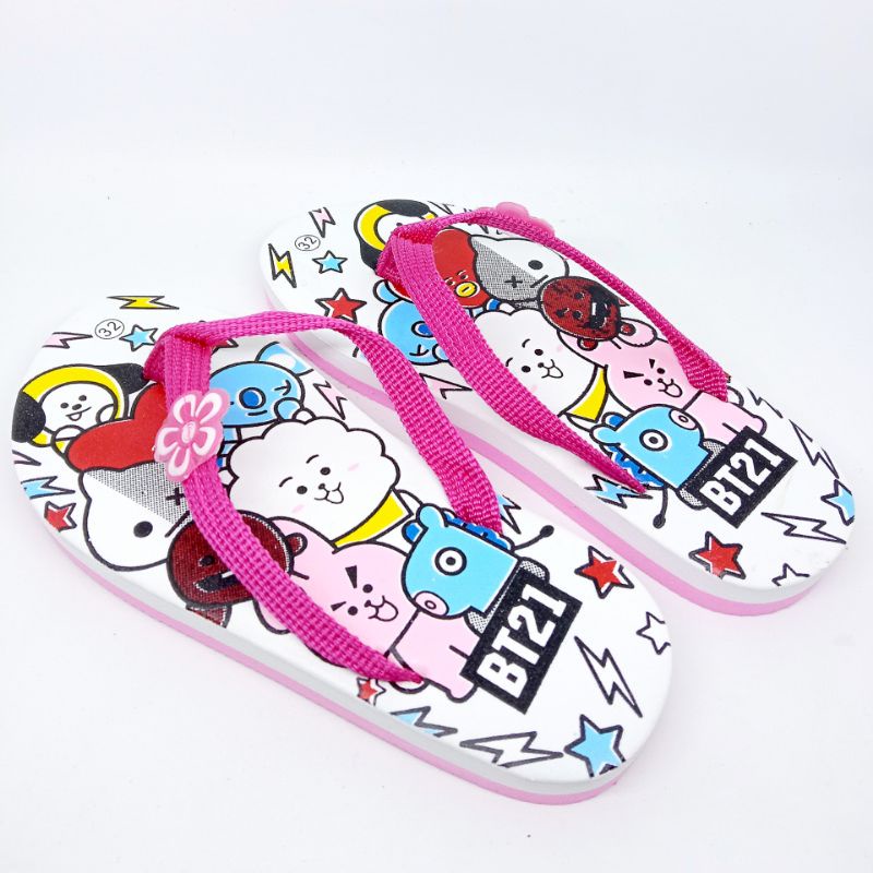 sandal bt21 sandal tali anak perempuan