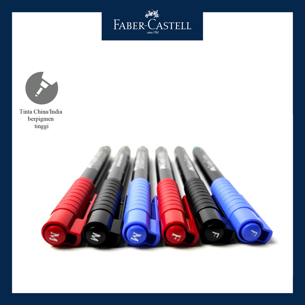 

Spidol Menulis di DVD / OHP 1513 / OHP Multimark F&M Permanent Ink Faber Castell