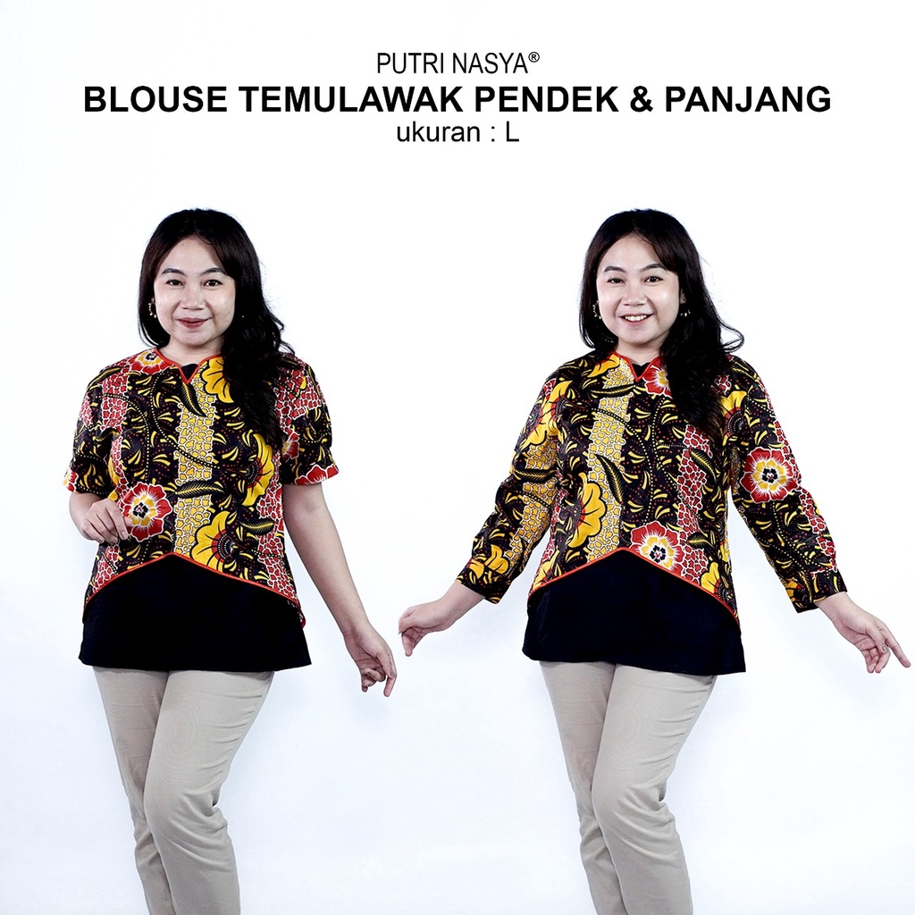 Atasan Batik Jumbo Wanita Kerja Blouse Big Size Wanita S-M-L-XL-2L-3L-4L-5L-6L-7L Blus Jumbo Kerja Seragam Batik / Atasan Batik Kantor Bahan Katun Big LD 140 / Pakaian Batik Kekinian Model Terbaru Modern / Batik Formal Kasual Modis Wanita Jumbo