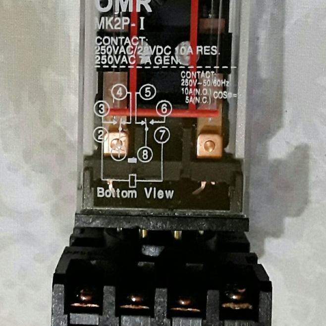 Relay Omron Original MK2P - I input: 220V Ac (100℅ ORI) + socket