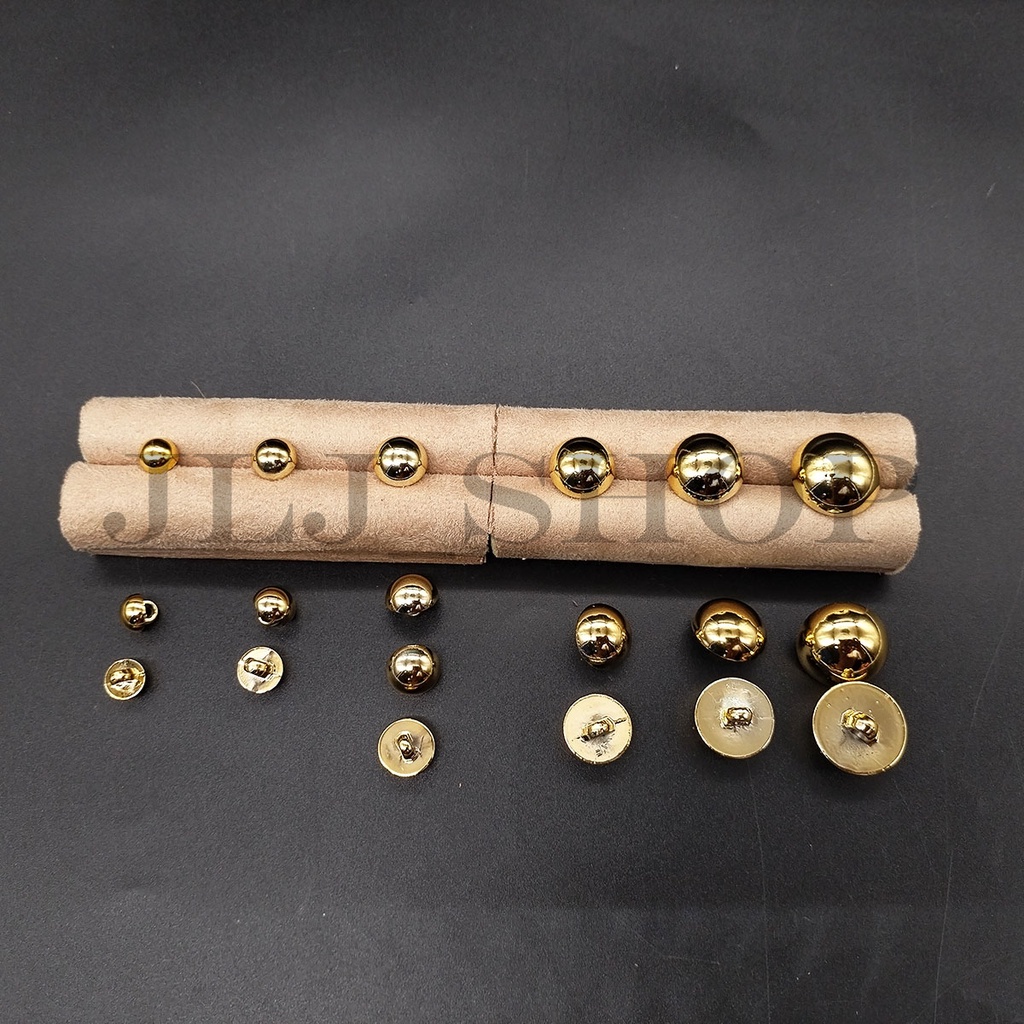 kancing bentuk jamur / kancing polos timbul / kancing jamur