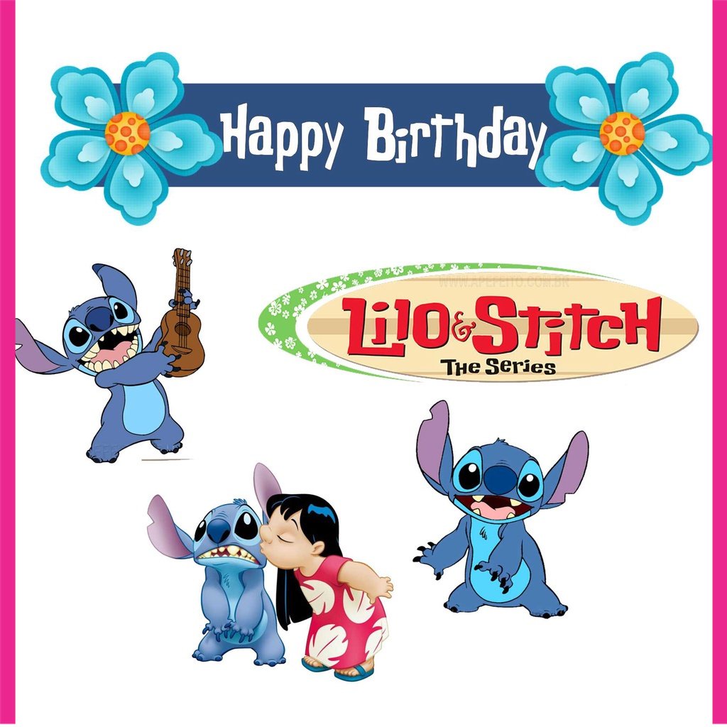 

BIGBAG TOPPER CAKE ULANG TAHUN / HIASAN KUE LILO & STICH