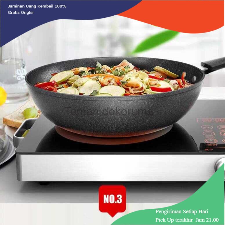 TD - PR COOKKIT Panci Masak Wok Nonstick Frying Pan 32cm - KC0411