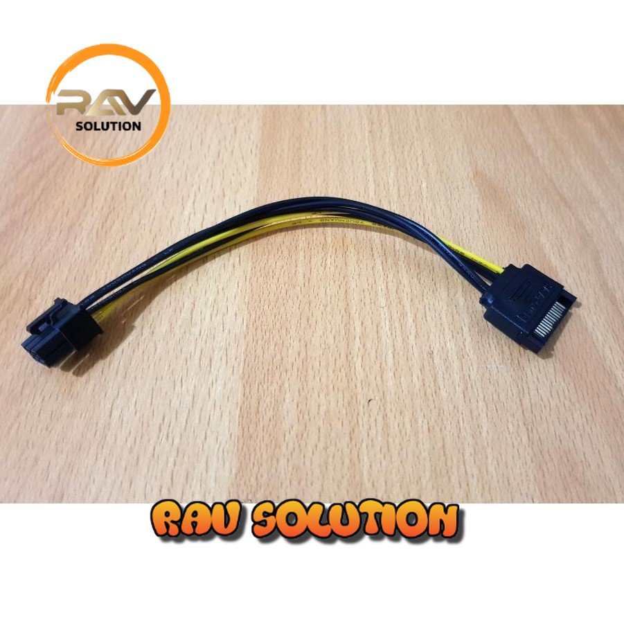 KABEL POWER SATA 15 PIN TO 6 PIN PCI-E VGA CARD / 15PIN TO 6PIN