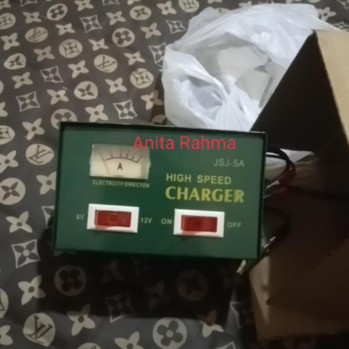 cas aki otomatis charger aki motor mobil 6v 12v 5A 5 amper 5 ampere