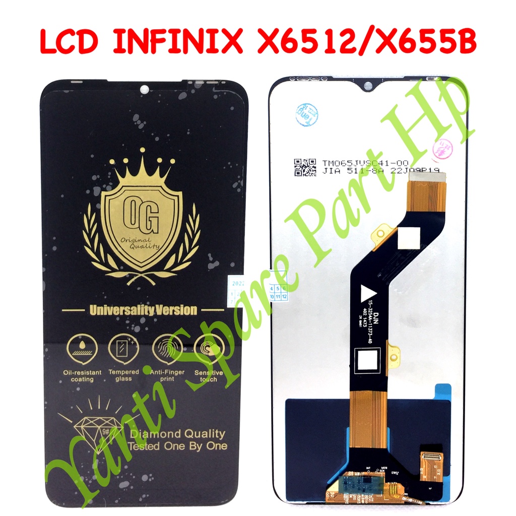 Lcd Touchscreen Infinix Hot 12i Smart 6 HD X6512 X665B Fullset Original Terlaris New