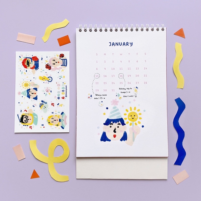 

[ARTISTY ID] ONE OF A KIND 2023 Calendar Kalender Planner Peek my book
