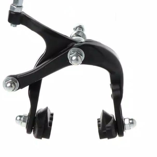 Rem U Brake sepeda Fixie U Brake Roadbike Sepeda balap - Depan Hitam