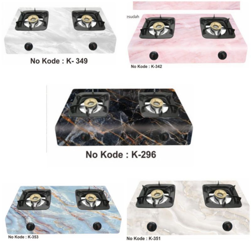 02 Stiker Kompor Stiker Kompor 2 tungku Karakter pekanbaru