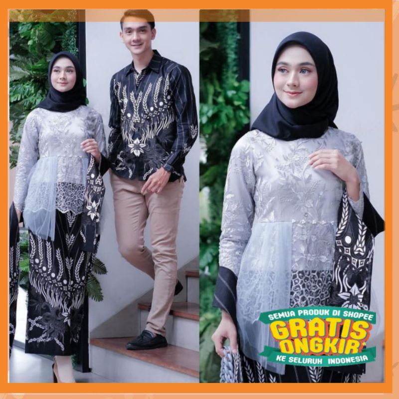 SPESIAL NATAL 2022 Set Couple Kebaya Modern Batik Kebaya Couple Tunangan Lamaran Wisuda Kondangan MO