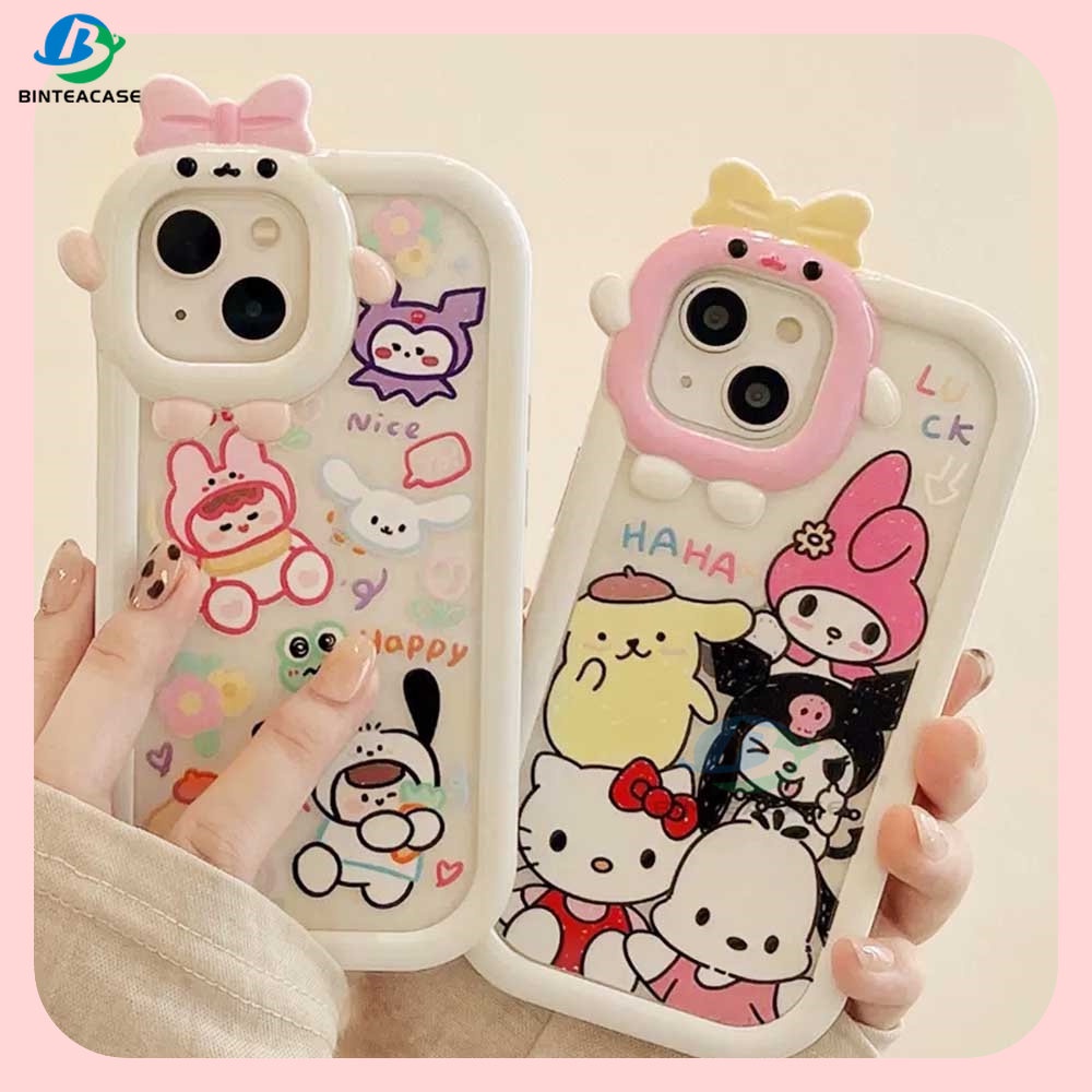 Case Desain Kartun Monster Kecil Untuk IPhone 14 Pro Max 13 Pro Max 11 12 Xr XS 6 6S 7 8 Plus