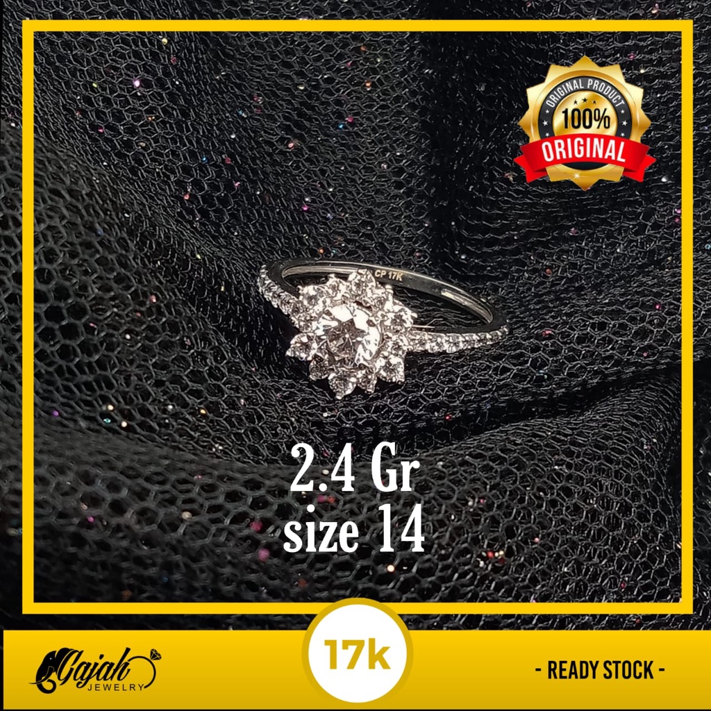 Cincin emas 17K - 2.4 gr kadar 750 - 4011