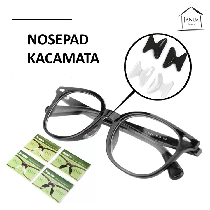 JANUA Nosepad kacamata tempel penyangga hidung nosepad kacamata tempel nosepad tempel nosepad kacama
