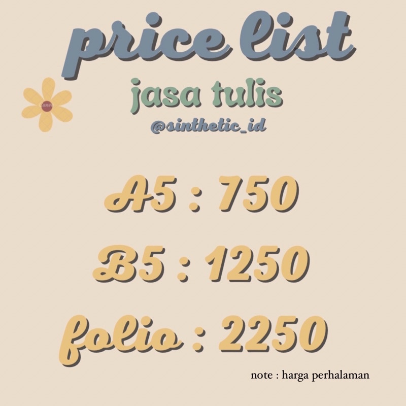 jasa tulis tangan termurah‼️