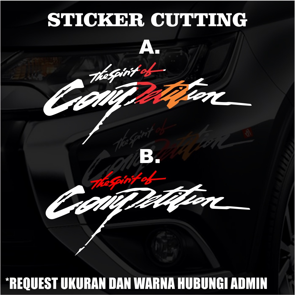 Stiker Sticker The Spirit Of Competition