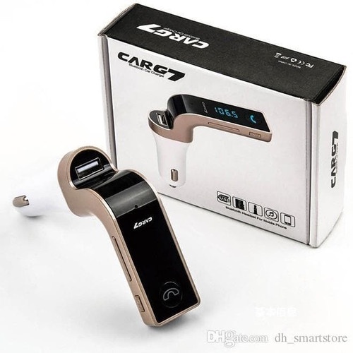 BLUETOOTH CAR CHARGER CARG7 / FM MP3 TRANSMITTER MUSIC MODULATOR / WIRELESS BLUETOOTH CAR G7