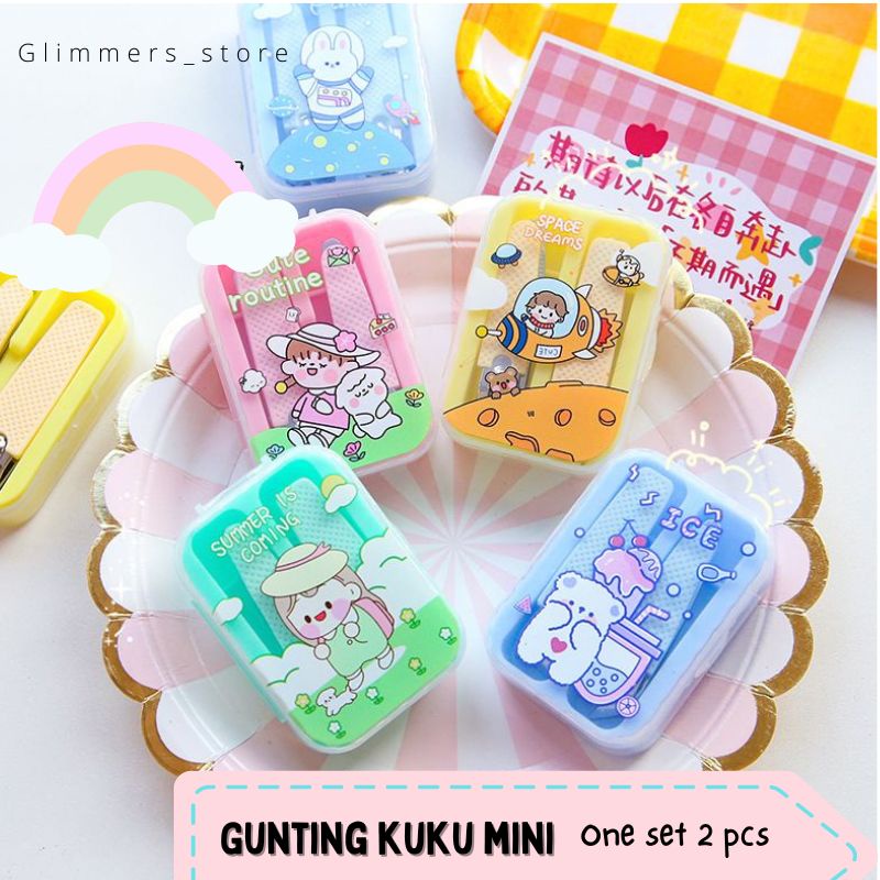 Gunting kuku anak karakter set / nail clippers 2 pcs/ manicure set