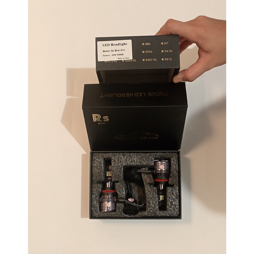 LAMPU FOCUS BEAM LED HEADLIGHT RS MINI H11 DAN H4