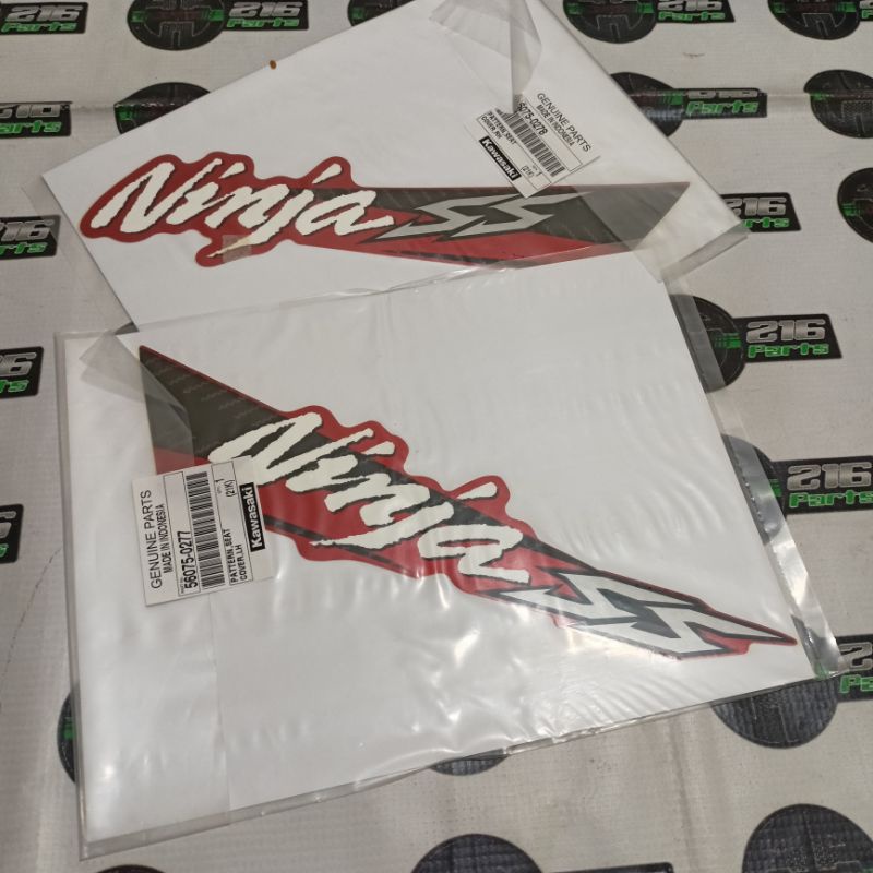 Stiker setiker striping Body belakang Ninja SS Orange oren 2015 Original Kawasaki