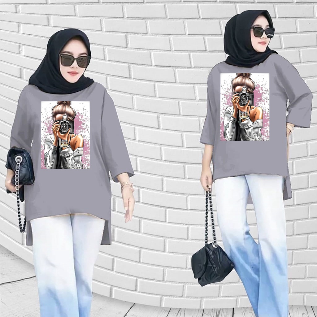 GS - Long Tunik ANIME 001 | Tunik Wanita Crepe premium