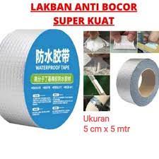 IKILOSHOP 5cm x 3M Waterproof Tape Isolasi Lakban Anti Bocor Tahan Air Aluminium Tape