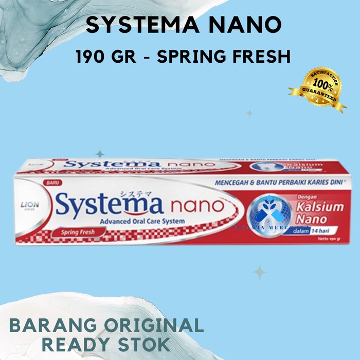 Jual Pasta Gigi Systema Nano Toothpaste Gr Spring Fresh Shopee Indonesia