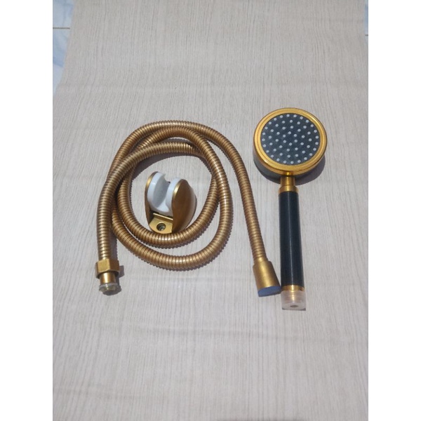 hand shower mandi shower bulat shower kamar mandi black gold