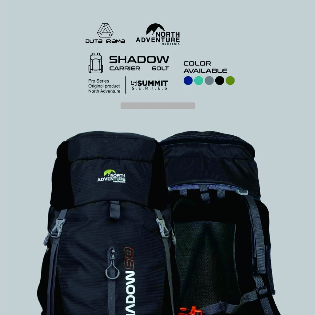 Carrier North Adventure Seri shadow 60L 5Summit Series