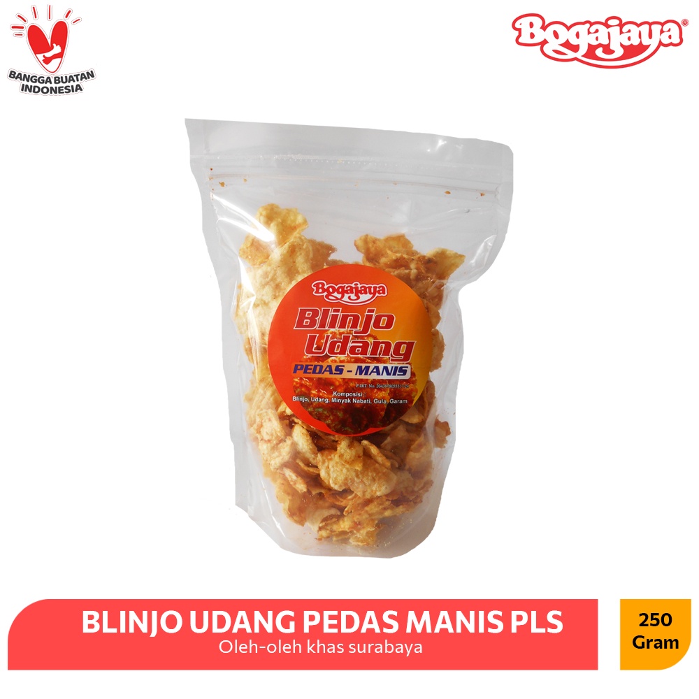 

BLINJO UDANG GORENG PEDAS MANIS BOGAJAYA KEMASAN PLASTIK Rp41.500