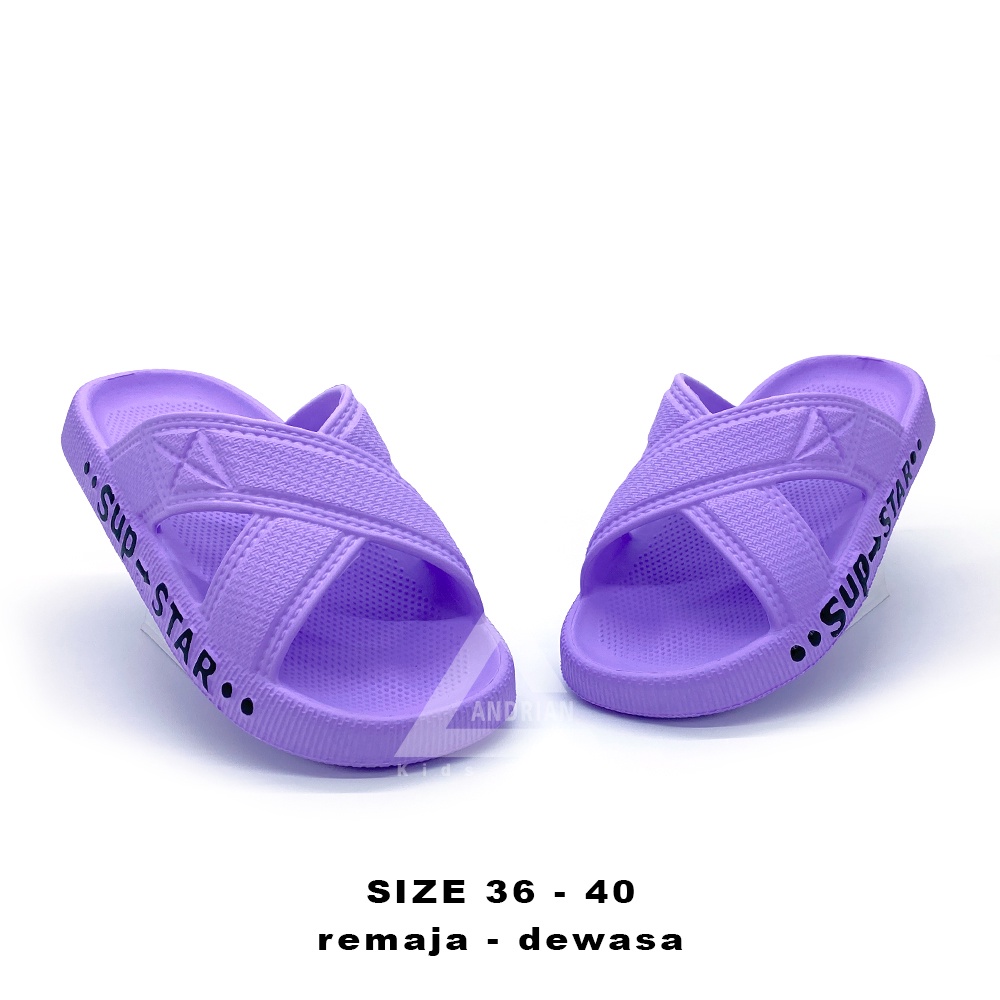 Andrian - Sandal Wanita Model Selop Silang Sandal indor dan outdor Dulux 511
