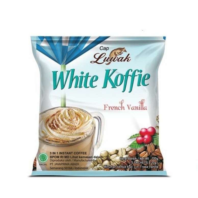 

LUWAK WHITE KOFFIE FRENCH VANILA 5X20GR /BND