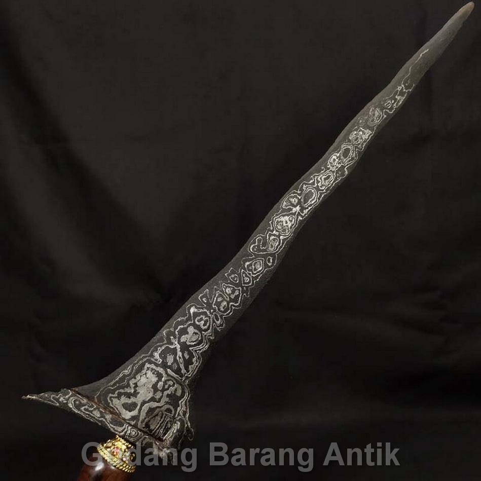 Pusaka Kris Sepuh Era Pasudan Kuno Luk 9 Hemet Pamor Deling