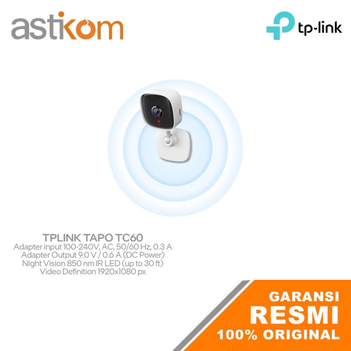 TP-Link CCTV TAPO TC60 Home Security Wi-Fi Camera 1080p