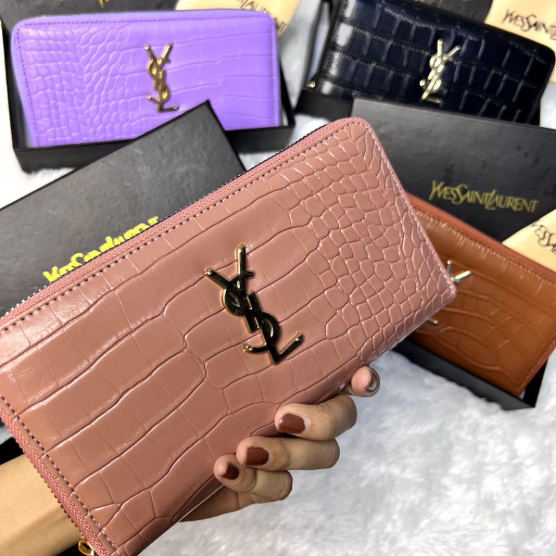 DOMPET KULIT YSLL RESLETING PANJANG FREE BOX &amp; DUSBAG/DOMPETWANITA/BESTSELLER