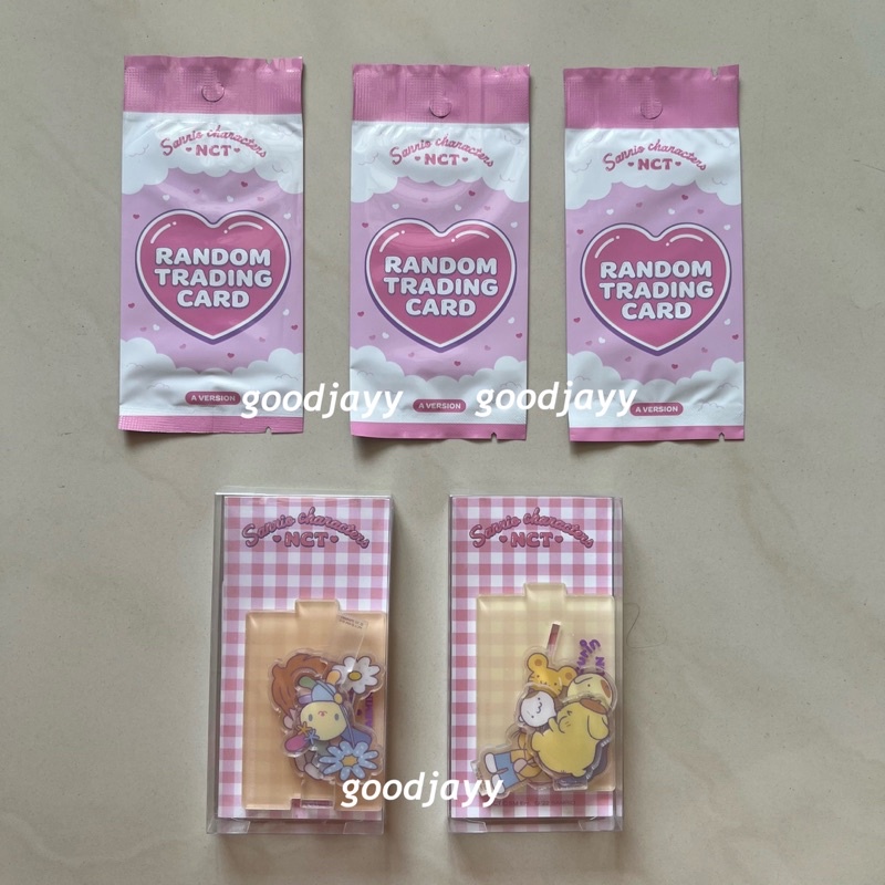 [BACA DESC] Official MD Merch NCT X Sanrio NCT X Sanrio town acrylic stand pc photocard random tradi