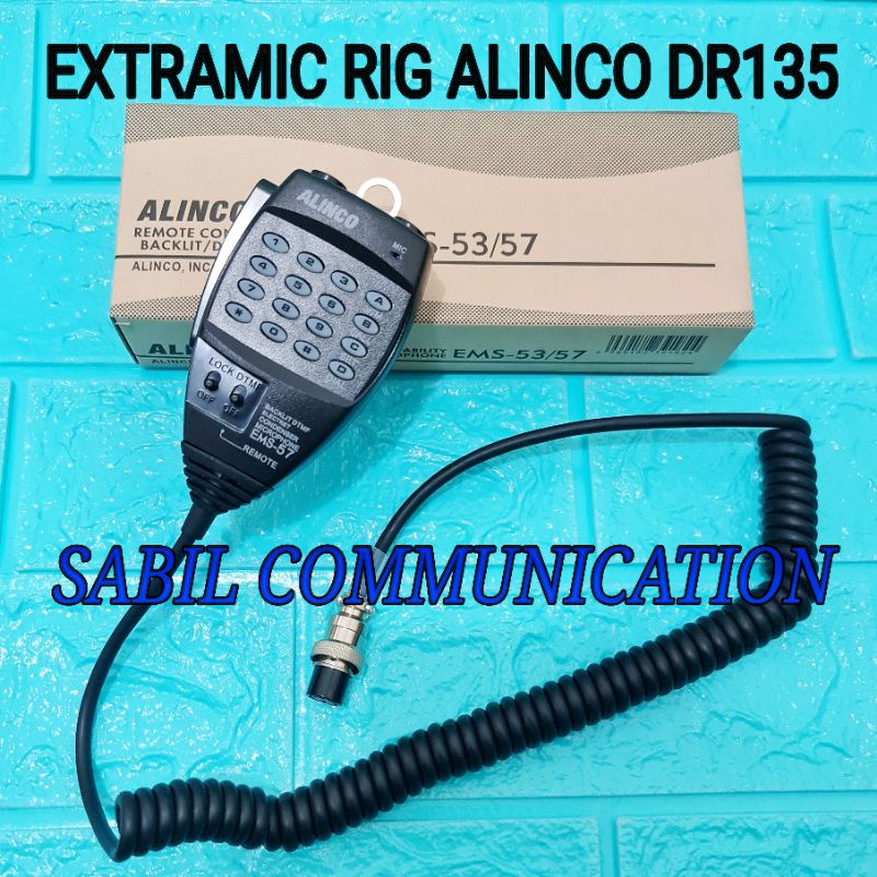 PTT MIC RADIO RIG ALINCO DR135 DR138 EMS57 EMS52/57 EXTRA MIC RIG ALINCO DR135 DR138 DR 135 DR 138 E