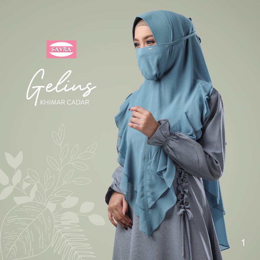Jilbab Syari Khimar Gelius Ori Sayra SAYRA1