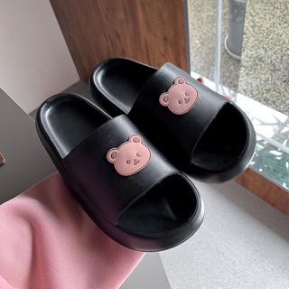 GO!SD893 Sandal Rumah Slop Karakter Bear Beruang Karet Couple Slip On Sendal Karet Empuk Slipper Anti Slip Gaya Korea