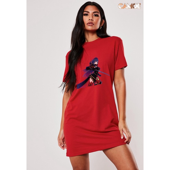 Tshirt Dress Kaos Gaming Honkai Impact 3rd Raiden Mei