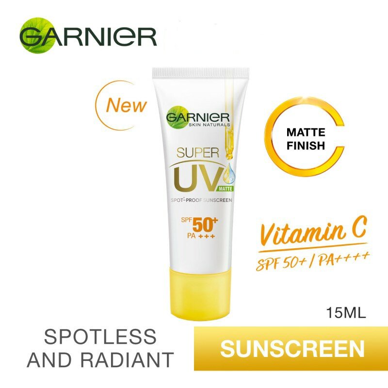 Jual Garnier Bright Complete Vitamin C Super UV Sunscreen SPF 50+ Matte
