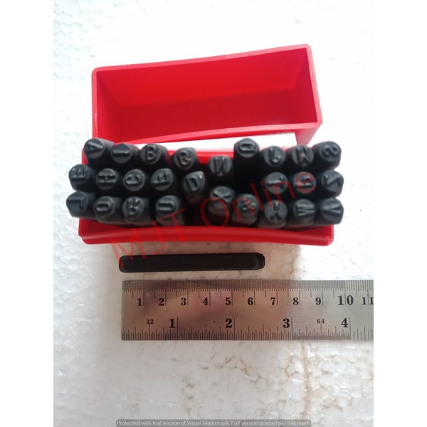 Ketok Huruf 4mm KH-04 Set A-Z WIPRO